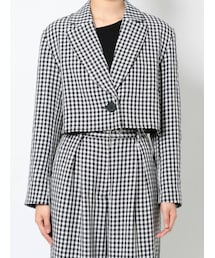 EMODA | クロップドスーツジャケット(テーラードジャケット)