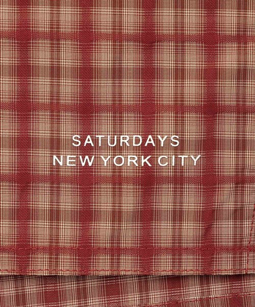 Saturdays NYC(サタデーズ ニューヨークシティ )の「Timothy Check Swim Short(その他パンツ・レディース・グリーン/レンガ・L/M/S/XL)」の15枚目の写真