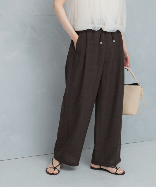 URBAN RESEARCH ROSSO（アーバンリサーチロッソ）の「『UR TECH DRYLUXE』イージードロストパンツ（その他パンツ・レディース・lightkhaki/darkbrown・36/38）」の11枚目の写真