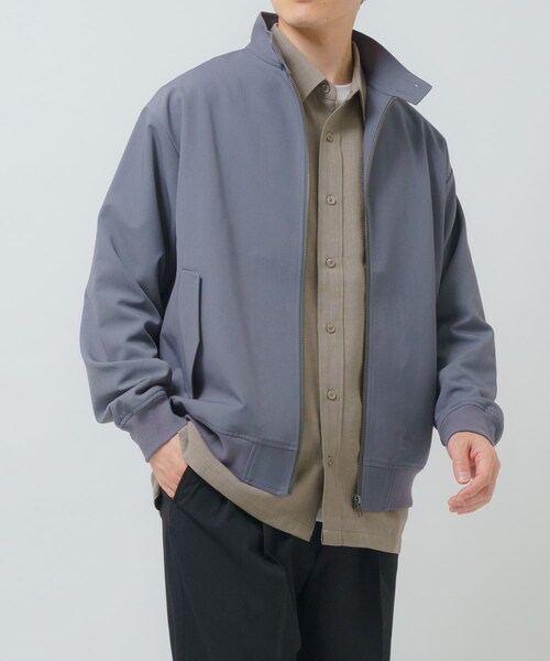 ITEMS URBANRESEARCH（アイテムズ アーバンリサーチ）の「TRストレッチ ハリントンジャケット（ブルゾン・メンズ・BLK/GRY/BEG・M/L）」の18枚目の写真