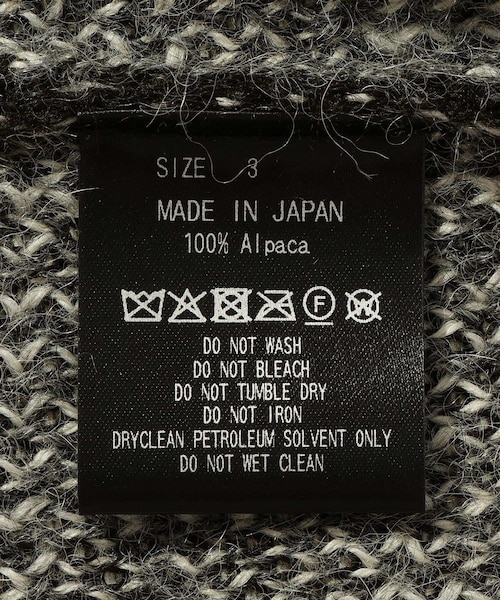 ADAM ET ROPE'(アダムエロペ)の「【MARKAWARE/マーカウェア】RAIN DROP PATTERN JUMPER(ニット/セーター・メンズ・ブラック・2/3)」の11枚目の写真