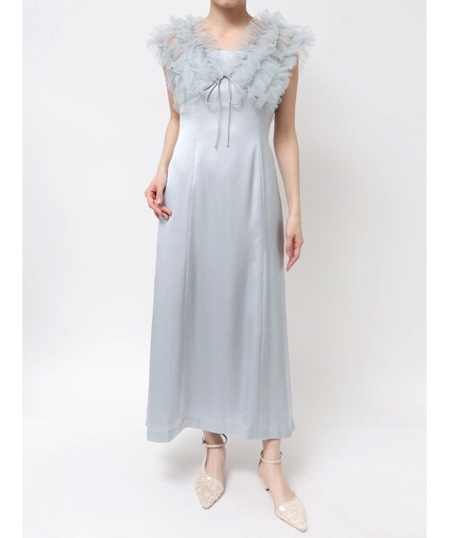LAGUNAMOON（ラグナムーン）の「LADYノースリーブボレロキャミワンピース（ドレス・レディース・ブラック/イエロー/アイスブルー・S/M）」の7枚目の写真