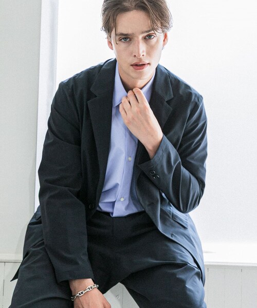 URBAN RESEARCH（アーバンリサーチ）の「『撥水』SOLOTEX STRETCH JACKET（テーラードジャケット・メンズ・D.NAVY/BLACK/ICE GRAY・S/M/L）」の4枚目の写真