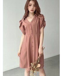 RESEXXY | ドレープミニシャツワンピース(シャツワンピース)