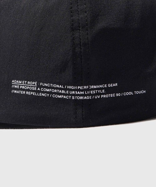 ADAM ET ROPE'(アダムエロペ)の「UVカット ストレッチナイロンキャップ(キャップ・メンズ・ブラック/チャコール・F)」の7枚目の写真