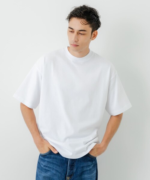 URBAN RESEARCH(アーバンリサーチ)の「Premium Organic Cotton T-shirts(Tシャツ/カットソー・メンズ・WHITE/BORDEAUX/GREEN/NAVY・M/L)」の6枚目の写真
