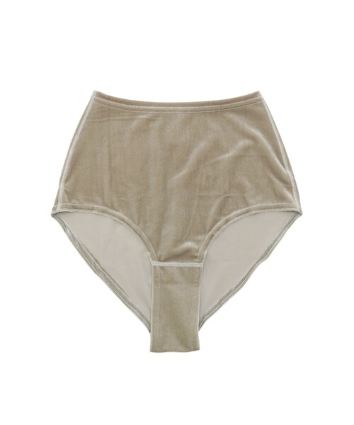 ADAM ET ROPE'（アダムエロペ）の「【SIMONE WILD】VELVET PANTY（ショーツ・レディース・チャコール/ベージュ/ライトグリーン/ピンク・F）」の3枚目の写真