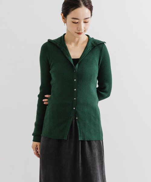 URBAN RESEARCH（アーバンリサーチ）の「『UR TECH』2WAYリブニット（ニット/セーター・レディース・OFF/BRICK/GREEN・FREE）」の22枚目の写真