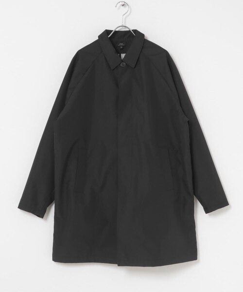ITEMS URBANRESEARCH(アイテムズ アーバンリサーチ)の「撥水×防風 3Layerバルカラーコート(ステンカラーコート・メンズ・BLACK/DARK BEIGE・M/L)」の4枚目の写真