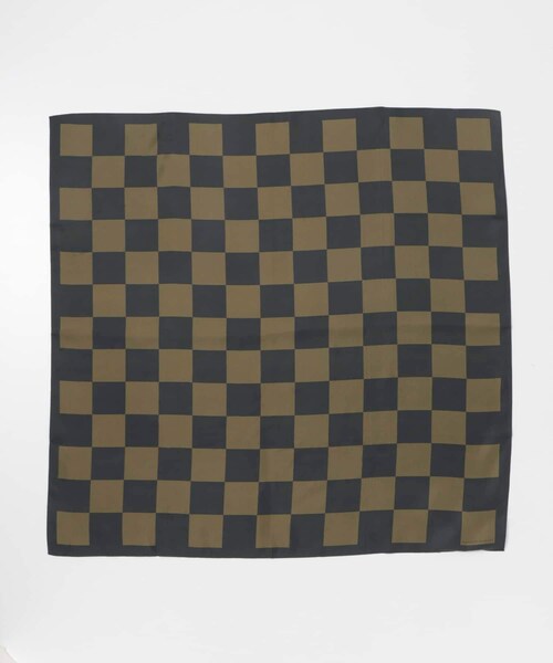 URBAN RESEARCH（アーバンリサーチ）の「MANNER MARKET　The kelly silk scarf（バンダナ/スカーフ・レディース・Lavender O/Blue W/Brown B・-）」の5枚目の写真