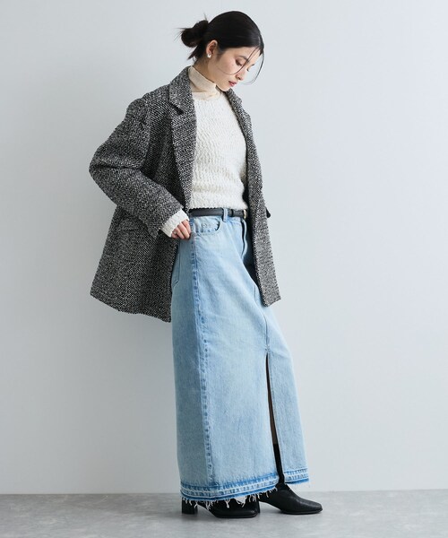 VIS（ビス）の「【新色追加】【アウター総選挙3位】シャギージャコット（その他アウター・レディース・ブラウン/ブラウン系/ベージュ/ブラック系・F）」の12枚目の写真