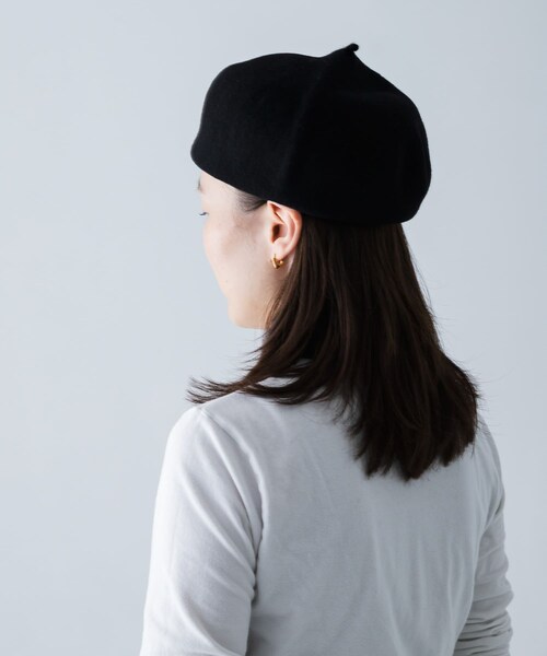 かぐれ（カグレ）の「Kopka　Roll Up Beret（ハンチング/ベレー帽・レディース・BK/D.GRY/L.BRMULTI/L.GRYMULTI・FREE）」の6枚目の写真