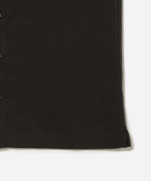 Saturdays NYC（サタデーズ ニューヨークシティ ）の「Bruce Double Layer Crinkle Short Sleeve Shirt（シャツ/ブラウス・メンズ・ブラック/オフホワイト・L/M/S/XL/XS）」の14枚目の写真