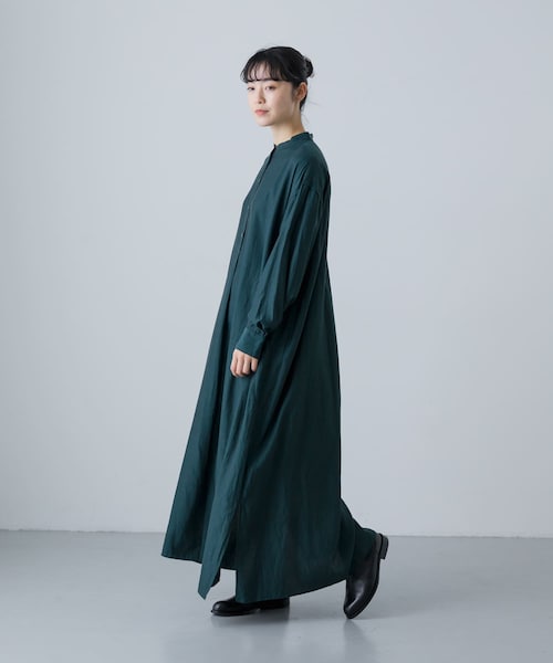 かぐれ（カグレ）の「WIRROW Cupro cotton shirts dress（ワンピース