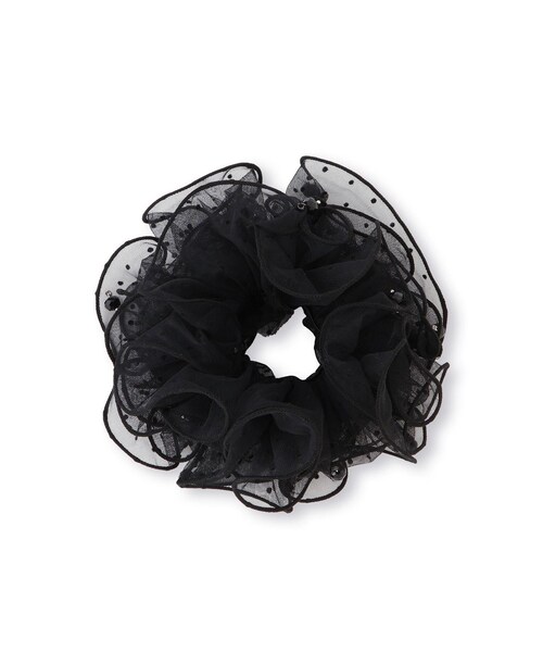 VIS（ビス）の「シアードットボリュームシュシュ（シュシュ・レディース・ブラック/ホワイト・F）」の11枚目の写真