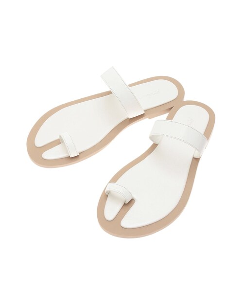 Ungrid（アングリッド）の「バイカラーフラットサンダル（サンダル・レディース・アイボリー/ブラック・S/M/L）」の5枚目の写真