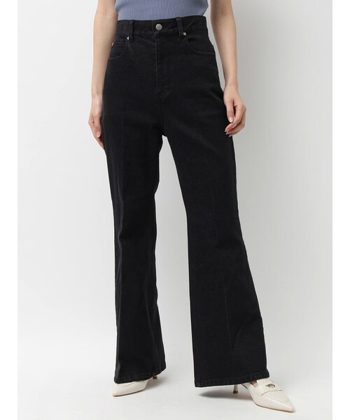 MERCURYDUO（マーキュリーデュオ）の「ブーツカットデニムパンツ（デニムパンツ・レディース・ブラック/ブルー/インディゴ・S/M）」の2枚目の写真