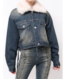 2WAY ECO FURショートデニムGジャン