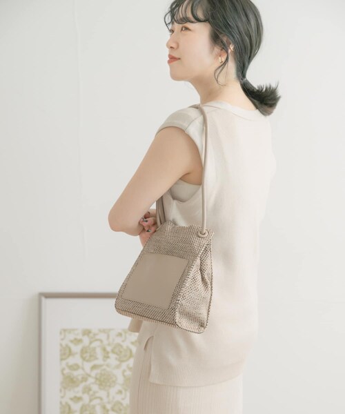 ITEMS URBANRESEARCH（アイテムズ アーバンリサーチ）の「ザツザイ2WAYミニトート（トートバッグ・レディース・OFF/CHA/BEG・-）」の19枚目の写真