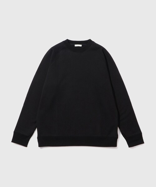 ADAM ET ROPE'(アダムエロペ)の「【ATON/エイトン】ZERO URAKE C/N SWEAT(スウェット・メンズ・ブラック/ホワイト・4/6)」の5枚目の写真