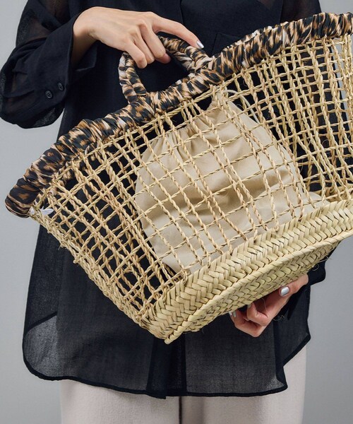 ADAM ET ROPE'（アダムエロペ）の「【J'aDoRe・店舗限定】【LA PRESTIC OUISTON】PANIER AJOURE BASKET BAG WI（かごバッグ・レディース・キナリ系・F）」の4枚目の写真