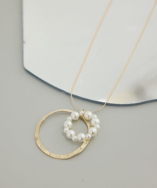 ROPE' PICNIC（ロペピクニック）の「ダブルサークルワントップペンダント（ネックレス・レディース・ゴールド/シルバー・F）」の7枚目の写真
