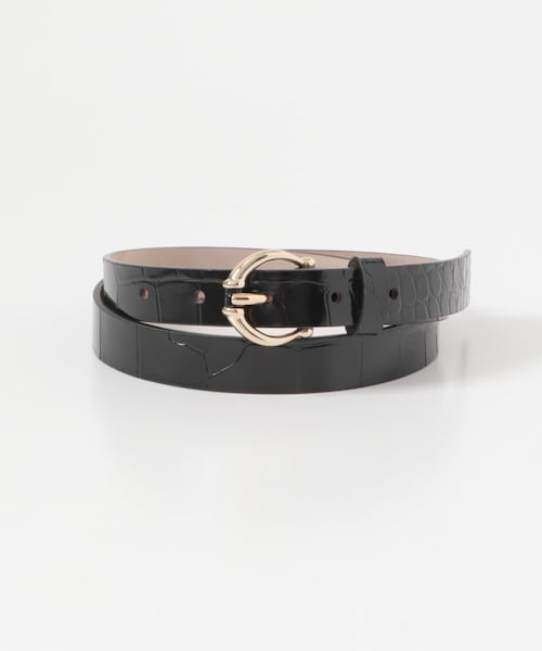 URBAN RESEARCH ROSSO（アーバンリサーチロッソ）の「LEFIJE　Matisse BELT（ベルト・レディース・Black/Coconut・80）」の4枚目の写真
