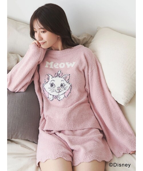 MERCURYDUO（マーキュリーデュオ）の「【ディズニーコレクション】おしゃれキャット/ ルームウェアセットアップ（ルームウェア/パジャマ・レディース・オフホワイト/ピンク・F）」の2枚目の写真