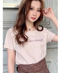 RESEXXY | ロゴ刺繍Tシャツ(Tシャツ/カットソー)