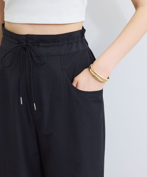 VIS（ビス）の「【接触冷感/洗える】ドロストワイドパンツ（その他パンツ・レディース・ブラック/ベージュ・F）」の15枚目の写真