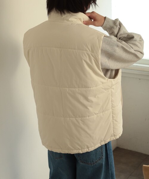 SENSE OF PLACE by URBAN RESEARCH（センスオブプレイスバイアーバンリサーチ）の「パデットドローコードツキベスト（その他アウター・メンズ・GRAY/IVORY/BLACK・M/L）」の21枚目の写真