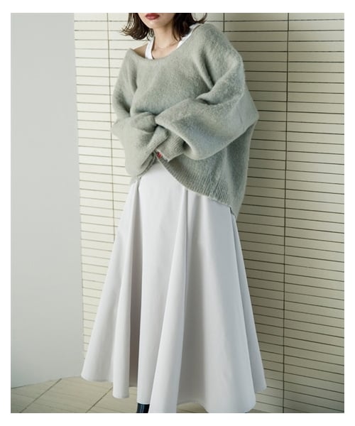 nissen（ニッセン）の「【sail】フレアスカート　小さいサイズ（スカート・レディース・ベージュ/ネイビー・P58/P61）」の5枚目の写真