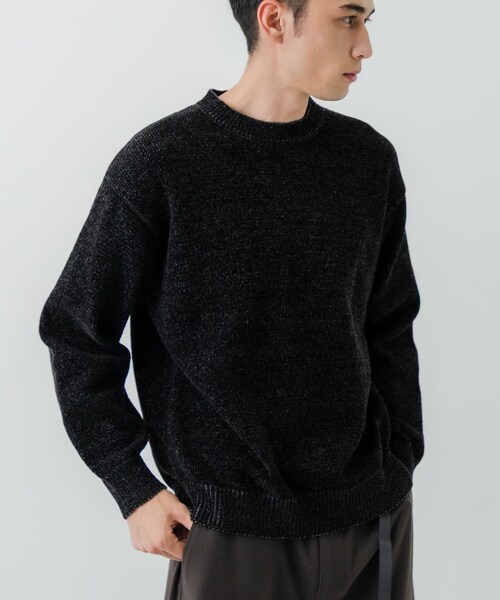 URBAN RESEARCH（アーバンリサーチ）の「ローゲージモールニット（ニット/セーター・メンズ・WHITE/GREEN/NAVY/BLACK・M/L）」の16枚目の写真