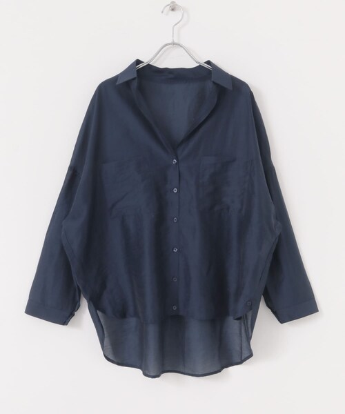 ITEMS URBANRESEARCH（アイテムズ アーバンリサーチ）の「シアーポケットスキッパーシャツ（シャツ/ブラウス・レディース・WHT/L.BLU/NVY・FREE）」の19枚目の写真