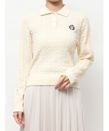 TONAL | エンブレム刺繍ポロニット(ニット/セーター)