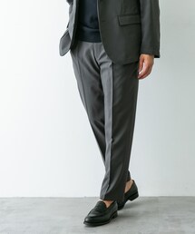 『イージーケア』LIFE STYLE TAILOR メランジトロストレッチパンツ