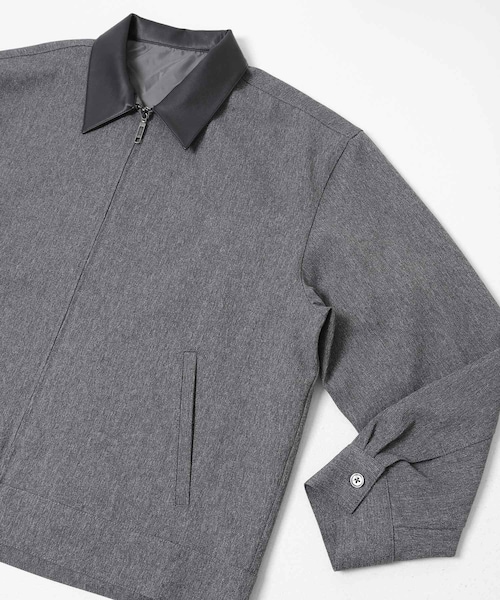 SENSE OF PLACE by URBAN RESEARCH（センスオブプレイスバイアーバンリサーチ）の「FLカラージップブルゾン（ブルゾン・メンズ・BLK×BLK/GRY×BLK/D.BRN×BRN・M/L）」の22枚目の写真