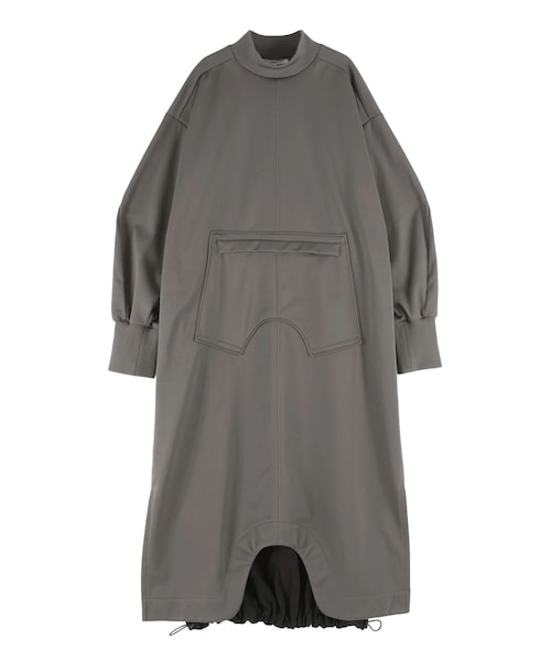UN3D.(アンスリード)の「ROUND HEM 3LAYER FLEECE OP(ワンピース・レディース・グレー/ブラック・36/38)」の2枚目の写真