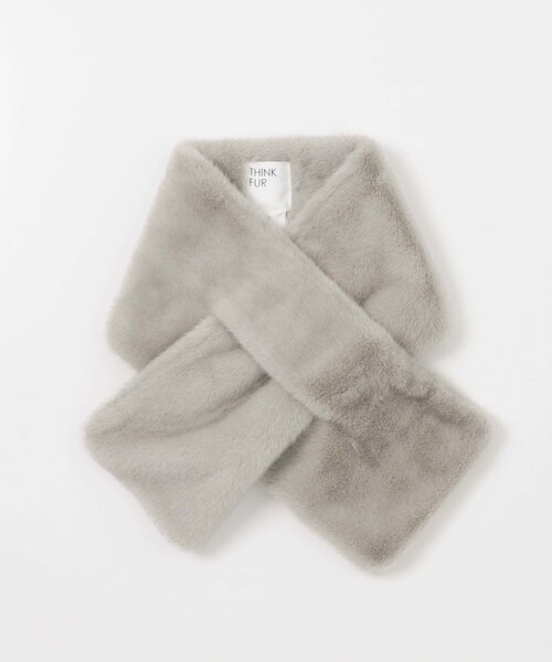 URBAN RESEARCH ROSSO（アーバンリサーチロッソ）の「THINK FUR　Mink Like Fur Tippet（マフラー・レディース・Ivory/Light Gray/Brown・Free）」の7枚目の写真
