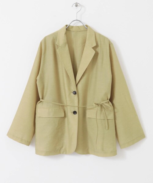 URBAN RESEARCH ROSSO（アーバンリサーチロッソ）の「シアージャケット（テーラードジャケット・レディース・bk×white/beige・FREE）」の8枚目の写真
