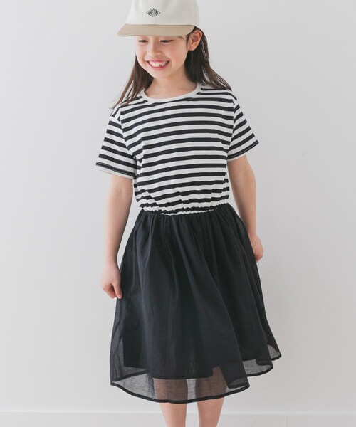 URBAN RESEARCH DOORS(アーバンリサーチドアーズ)の「『親子リンク』『UR TECH』ボイルドッキングワンピース(KIDS)(ワンピース・キッズ・BORDER/PINK・105/120/135)」の18枚目の写真