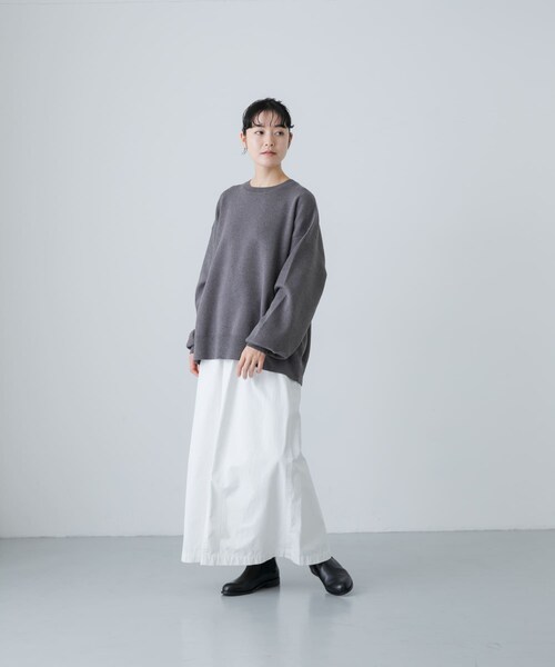 かぐれ（カグレ）の「『2サイズ展開』コットンストレートスカート（スカート・レディース・OFF/BLACK・0/1）」の22枚目の写真