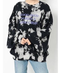 jouetie | タイダイロゴルーズプルオーバー(スウェット)