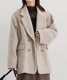 nissen | ジャギーオーバーサイズテーラードコート(テーラードジャケット)