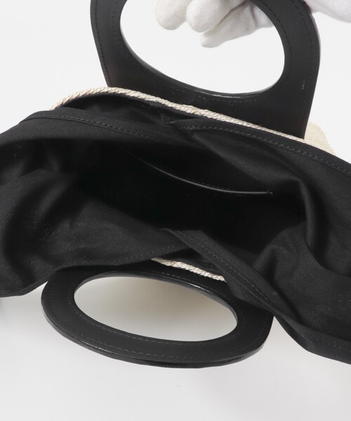 URBAN RESEARCH ROSSO（アーバンリサーチロッソ）の「VIOLAd’ORO　レザーハンドルアバカメッシュバッグ（ショルダーバッグ・レディース・NATU BLK・-）」の7枚目の写真