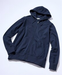 nissen | 綿１００％裏毛フルジップパーカー【３L以上お腹ゆったり】(パーカー)