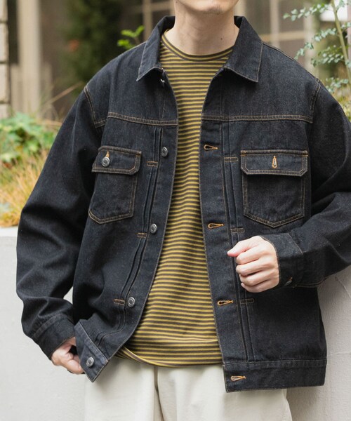 ITEMS URBANRESEARCH（アイテムズ アーバンリサーチ）の「DENIM JACKET TYPE 2nd（デニムジャケット・メンズ・BLK/IDG BLU/BLU・M/L）」の11枚目の写真