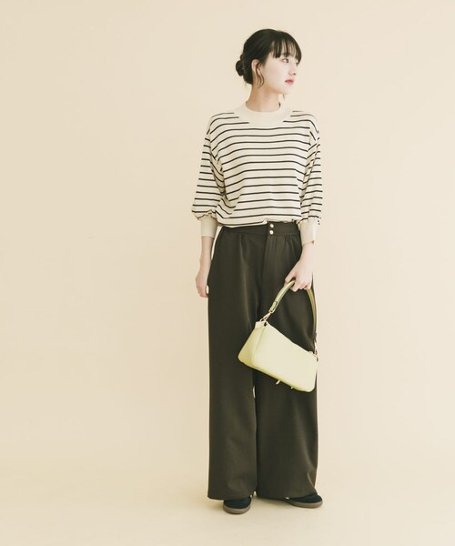 ITEMS URBANRESEARCH（アイテムズ アーバンリサーチ）の「ワイドイージーパンツ（その他パンツ・レディース・BEG/BRN/BRD・Free）」の13枚目の写真