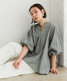 URBAN RESEARCH ROSSO | 『UR TECH』F by ROSSO　イージーリネンボリュームブラウス(シャツ/ブラウス)