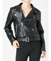 jouetie（ジュエティ）の「【WEB限定】フェイクレザーライダース